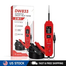 Upgraded DW833 Circuit Relay Tester 3.5-36V 4/5 Pin with LED Work Light