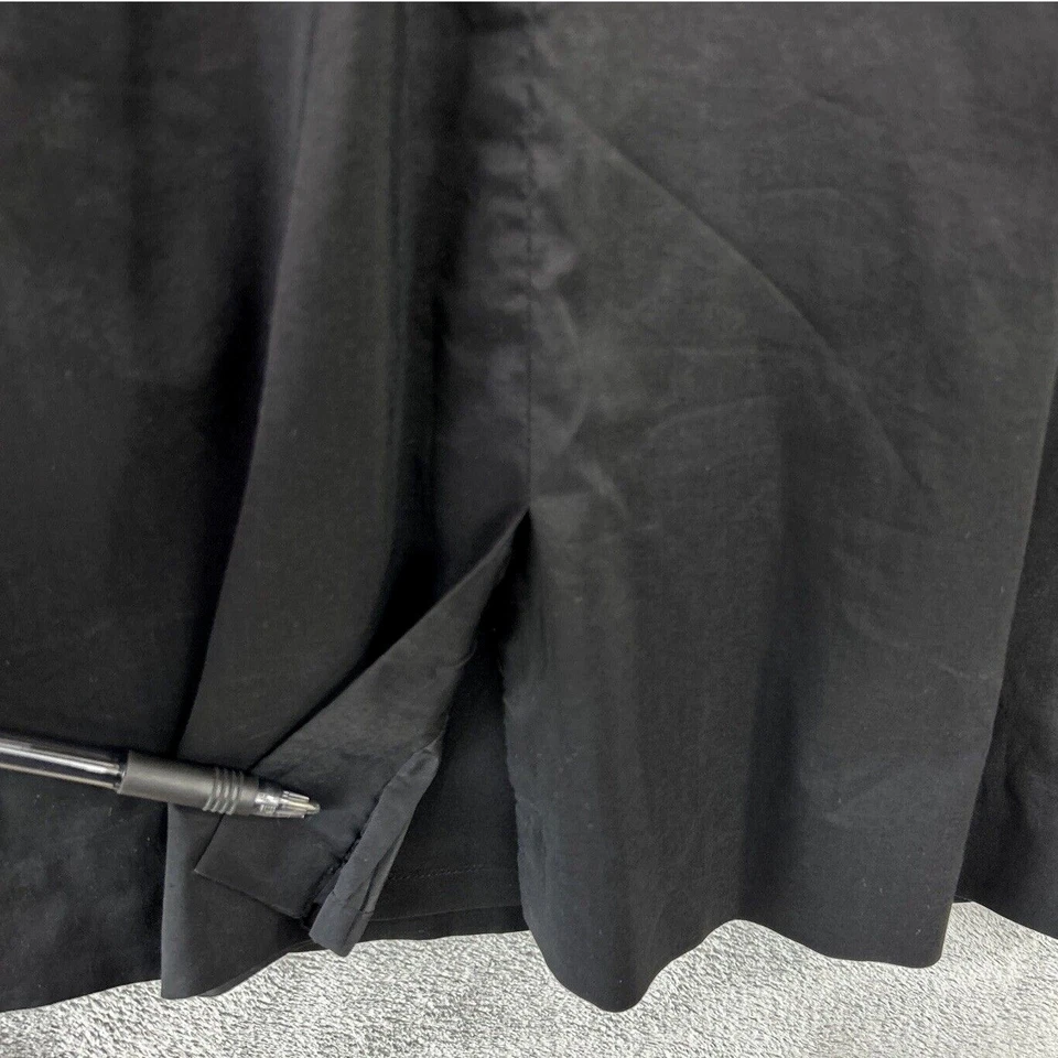 Ann Taylor размер 2 черный без рукавов V шеи платье карманы ремень спереди карьера офиса - Изображение 4 из 4