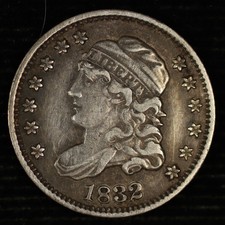 Capped Bust Half Dime. 1832 Extra Fine. LM-5, V-8. Lot # 9041-82-012