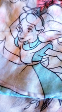 Disney Alice In Wonderland Watercolor Gauze type fabric