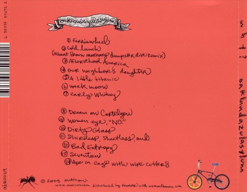 WHY? - OAKLANDAZULASYLUM NEW CD