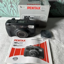 Pentax IQZoom 928 35mm Vintage Film Camera Used In Box With Manual