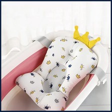 Almohadilla de bañera de bebé ajustable soporte de baño alfombra de asiento cojín de ducha recién nacido plegable