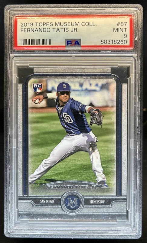 2019 Topps Museum Fernando Tatis Jr. RC Rookie #87 Padres PSA 9