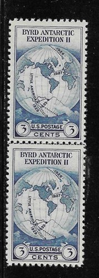 #ad US Scott #753 Byrd Farley Special Printing Horizontal Line Pair MNH NGAI 0148 $4.95