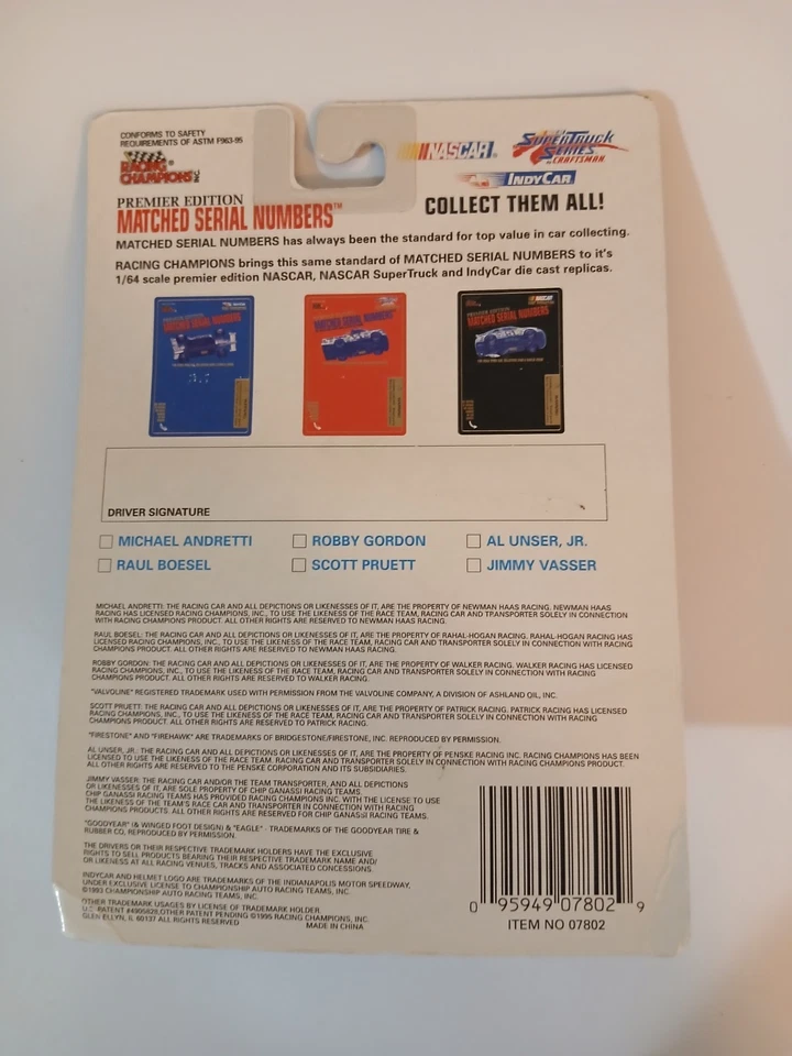 Scott Pruett escala 1:64 diecast Indy Car Foto 4 de 4