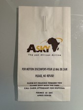 AIR SICKNESS BAG / BARF BAG / KOTZTÜTE : ASKY The Pan African Airline