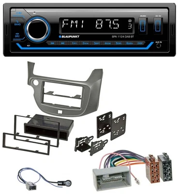 Blaupunkt Bluetooth USB DAB MP3 Autoradio für Honda Jazz (ab 2009) - silber - Bild 1 von 4
