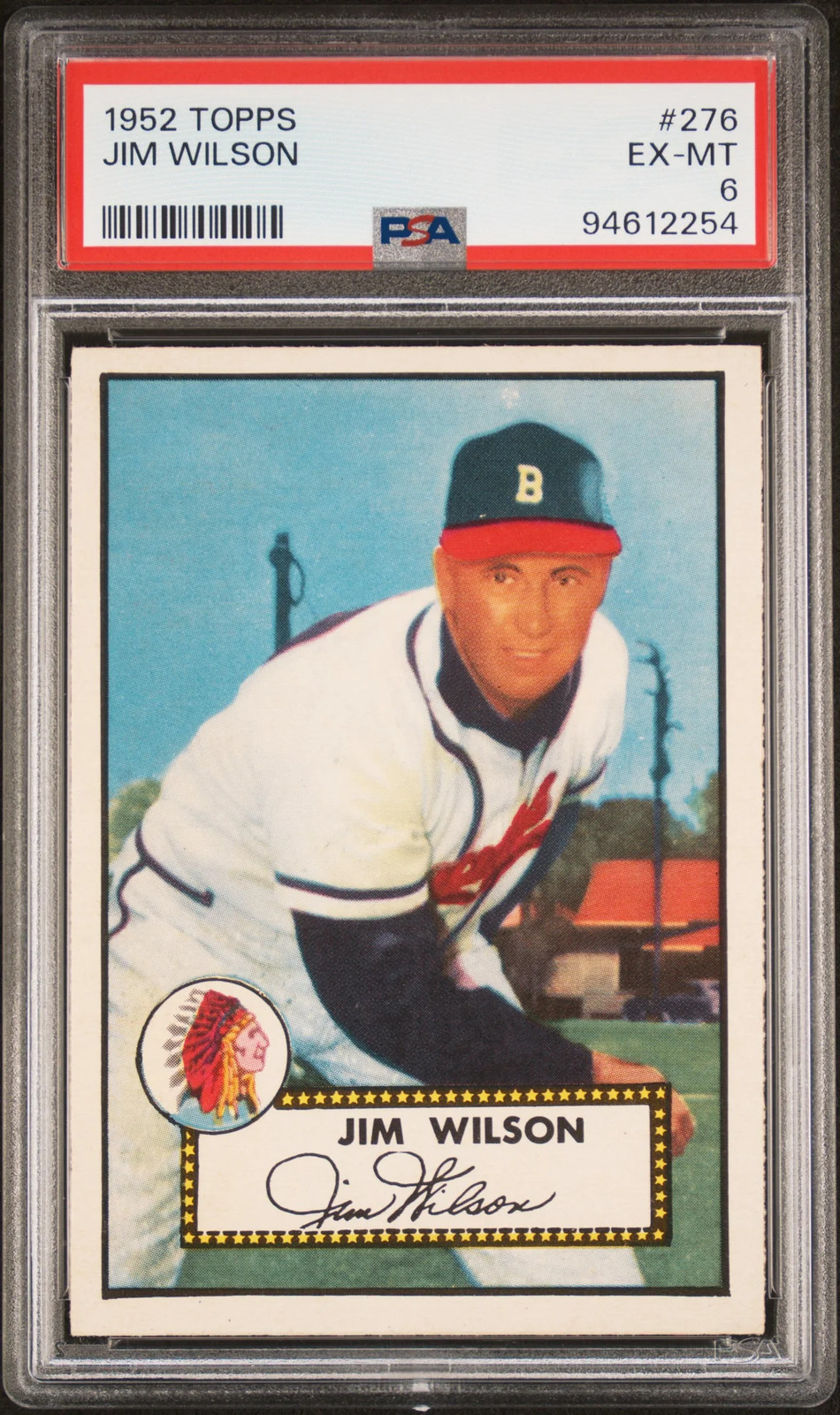 1952 Topps Jim Wilson #276 PSA 6