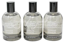 Whiskey & Leather Marine Breeze Men's Cologne 3.4 oz 100ml Mens 3p Sand Fog EDT