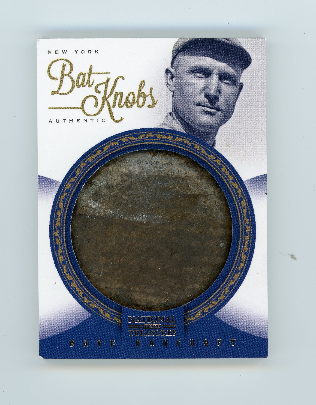 2012 Panini National Treasures Dave Bancroft Game-Used Bat Knob 1/1 HOF (G)