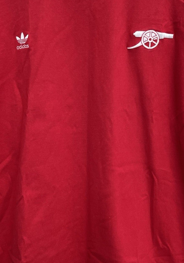 Adidas Arsenal Womens 12-14 Large T Shirt Oversized Red Short Sleeve Cannon thumbnail 3