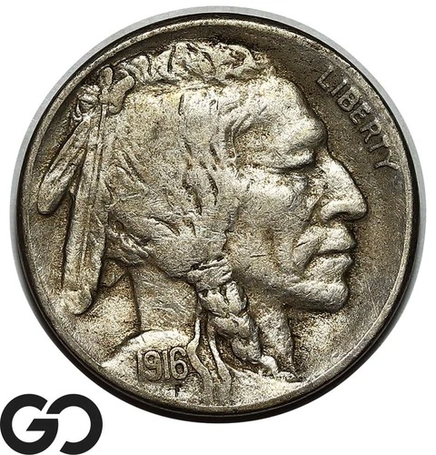 1916-S Buffalo Nickel, Tougher Date