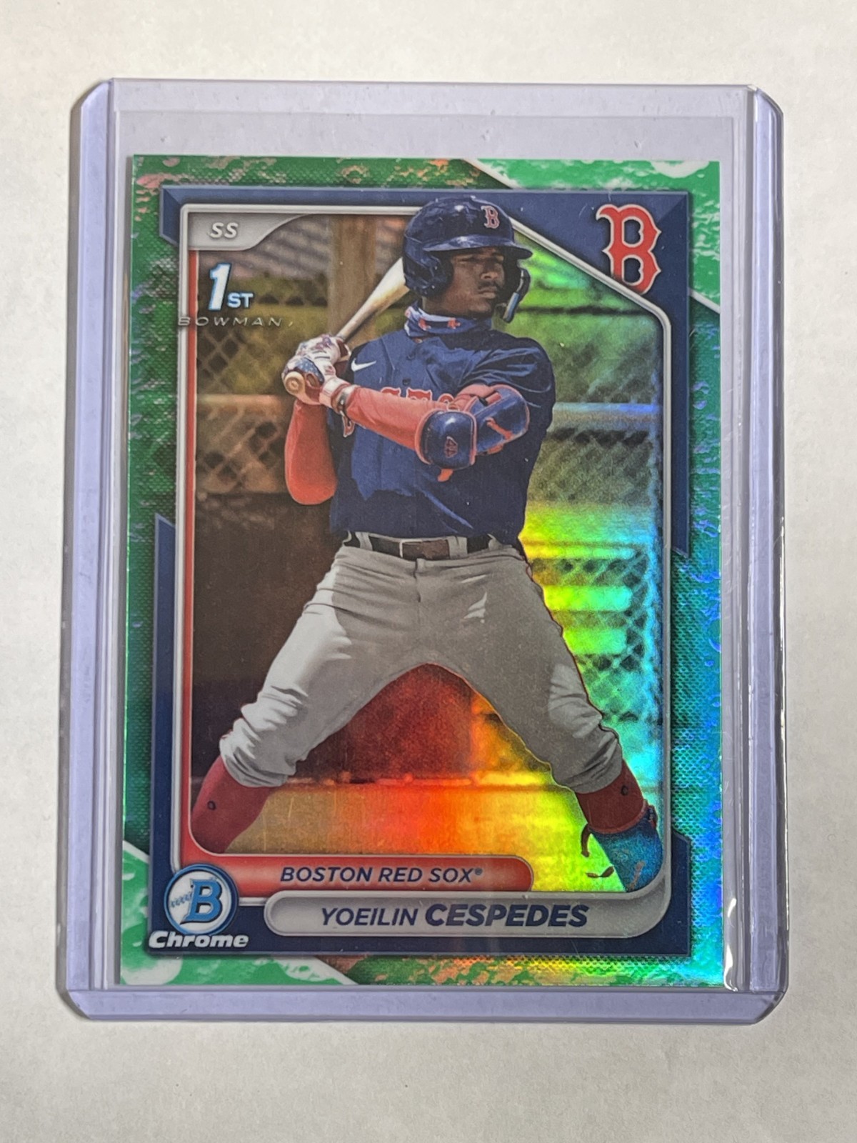 2024 Bowman - Chrome Prospects Yoeilin Cespedes #BCP-139 Lunar Glow Refractor