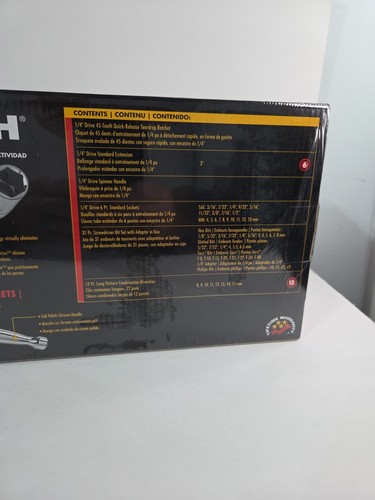 Neu Gearwrench 61 Stück SAE/Metrisch Mechaniker Werkzeug Set 81024 1/4 Antrieb Set - Bild 9 von 15