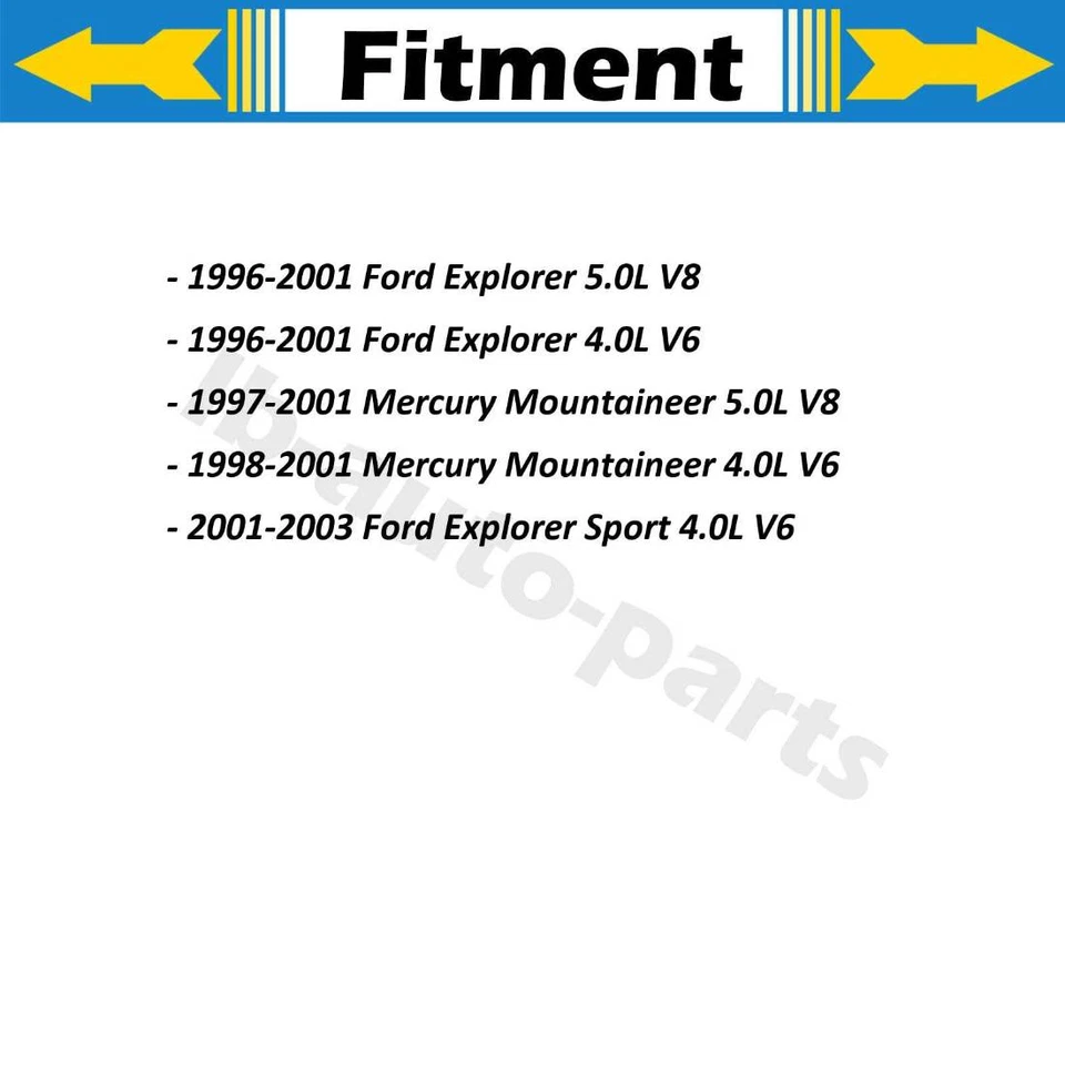 4 piezas centradas en manguera de línea de freno delantero trasero para Ford Explorer 1996-2001 Foto 2 de 4