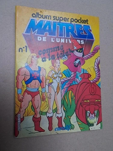 Maitres de l'univers Mattel album super pocket 1 BE+ MOTU 1984