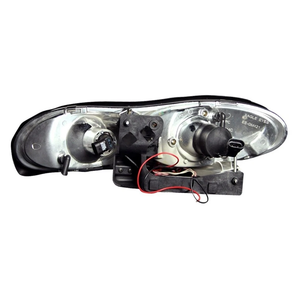 For Chevy Camaro 98-02 Headlights Driver & Passenger Side Black CCFL Halo Foto 2 de 4