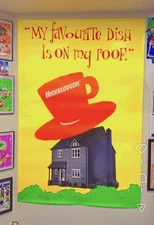 insanely rare 1993 vintage Nickelodeon UK promo poster very large! 90s