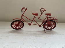 Tandem Fahrrad Druckguss Modell Retro Klassiker Miniatur rot