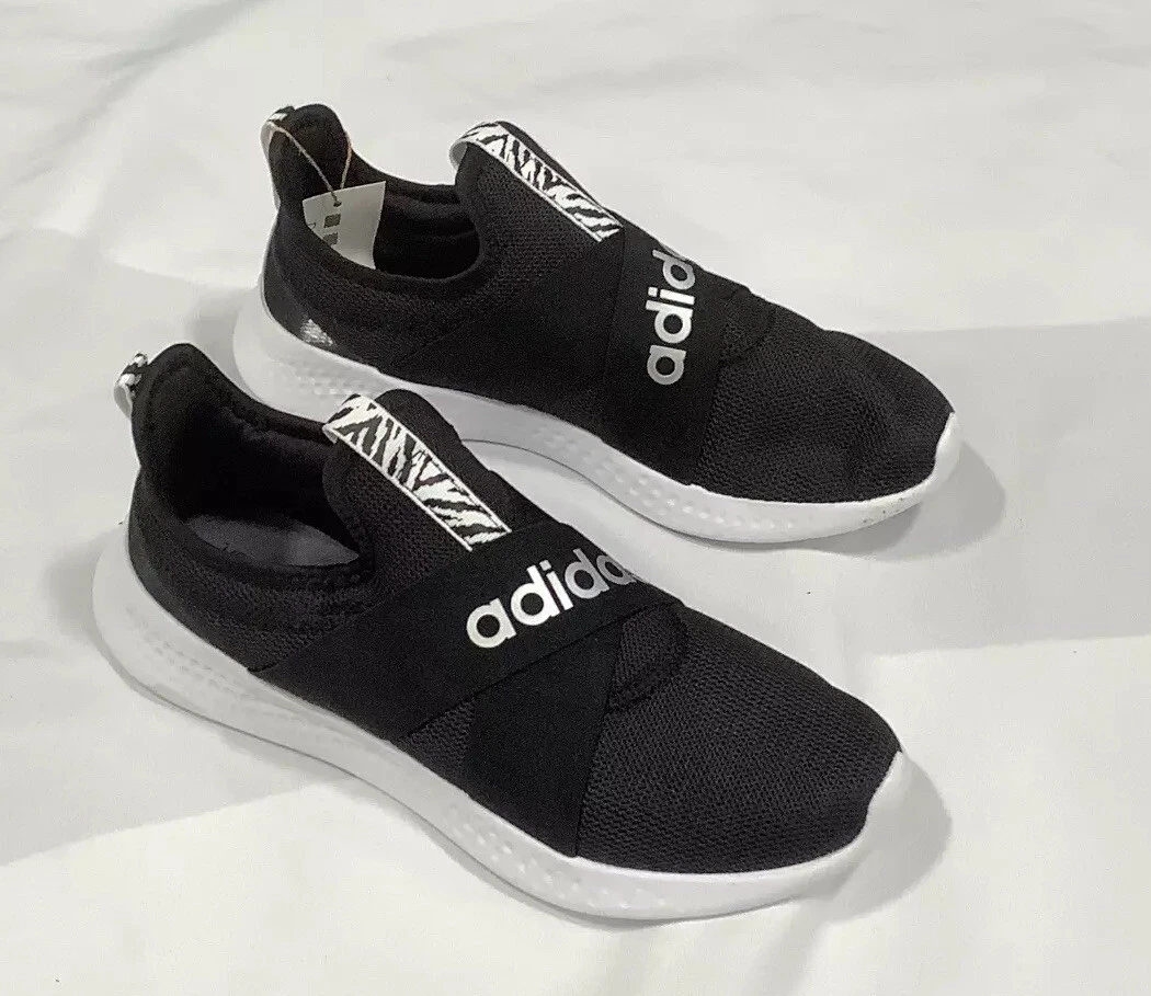 Adidas Womens Puremotion Adapt GZ5249 Slip On Mesh Black Running