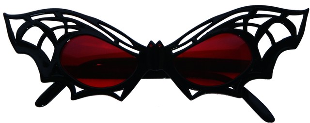 RUNHUIS Fledermaus Sonnenbrille - Vintage Party Brille Mit UV400 Schutz