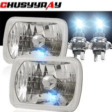 FOR Chevrolet C10 C20 C30 1981-1986 Pair 7x6" 5x7 LED Headlights Hi/Lo Lamps