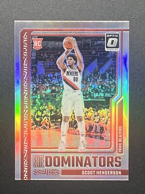 2023-24 Donruss Optic Scoot Henderson Rookie Holo Elite Dominators SP NBA RC #10