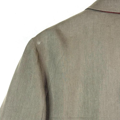 John Varvatos Leinen Woodward Military Blazer Jacke Herren 46 US 34-36 Olivgrün - Bild 6 von 12