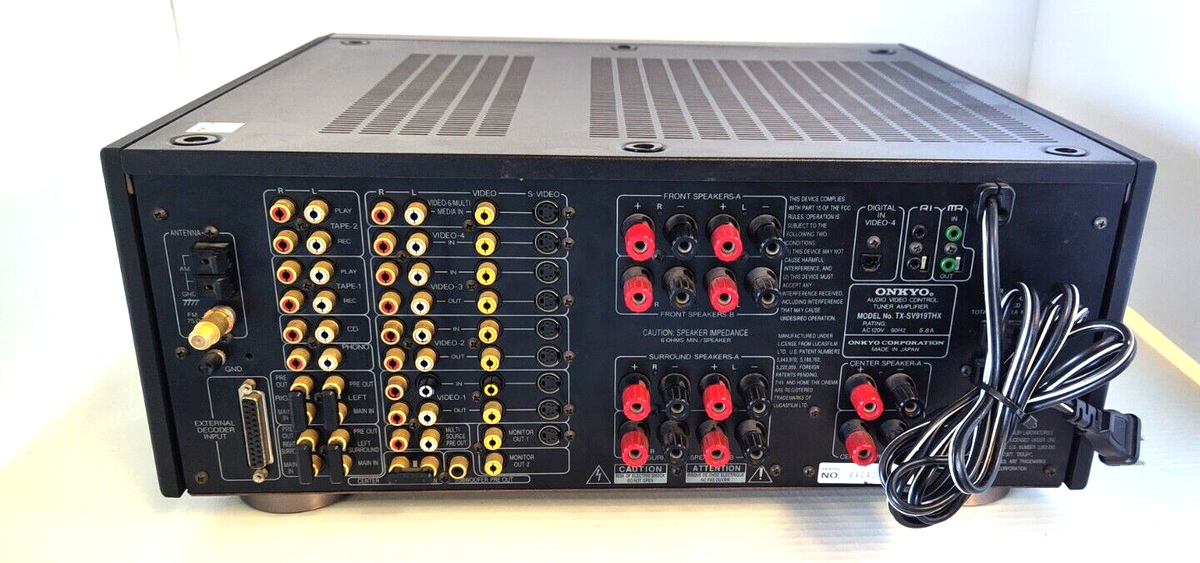 Onkyo Integra TX-SV919THX Audio/Video Control Tuner Amplifier w