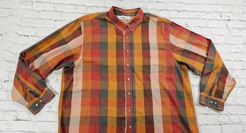 Irvine Park Button Up Shirt Multicolor Check Long Sleeve Casual MENS SIZE 2XL - Picture 2 of 5