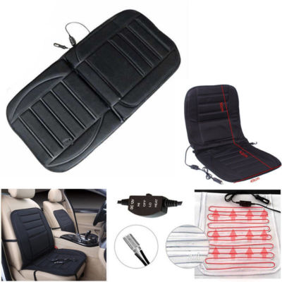 1 Pcs Black Car Seat Heated Cushion Cover Warmer Pad Quick Heating Mat Universal