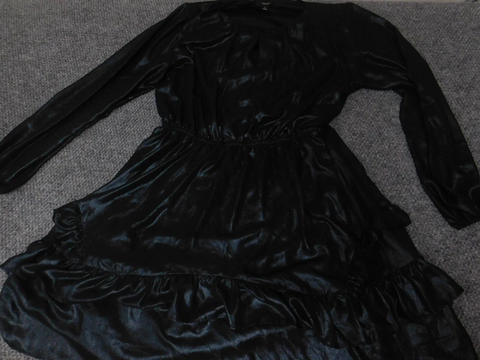 Женское платье Simply Vera Vera Wang большое синее трапециевидные оборки - Изображение 2 из 4