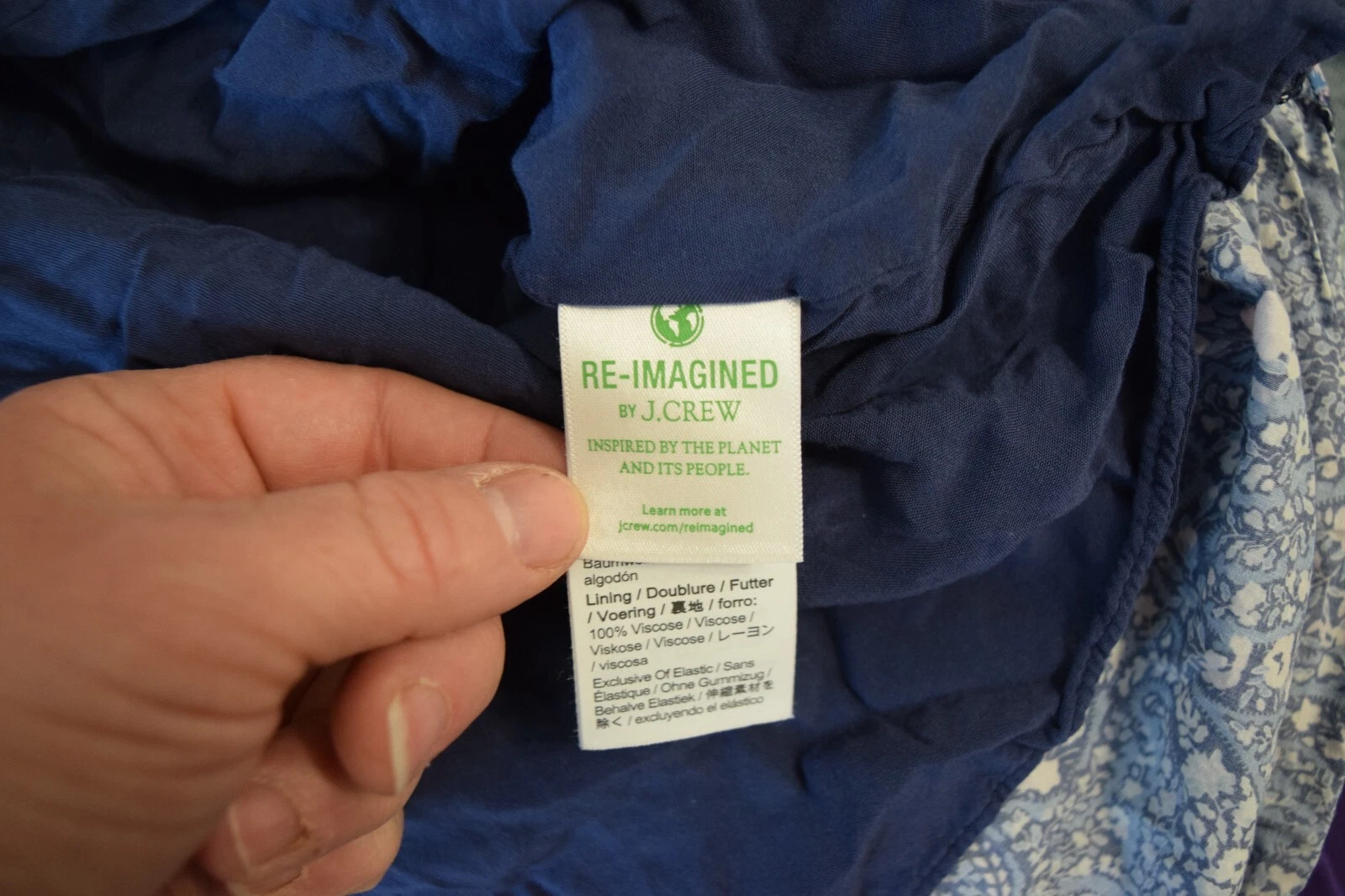 VALENTINO Mini abito J Crew Liberty London Sweetheart blu floreale maniche a sbuffo taglia 2