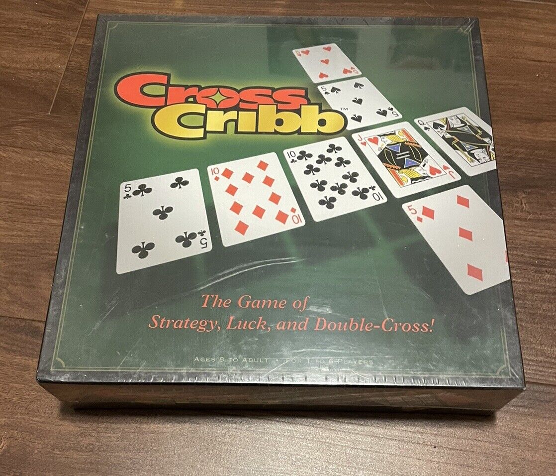 Cross Cribb Card Game of Strategy Luck Twist on Cribbage by