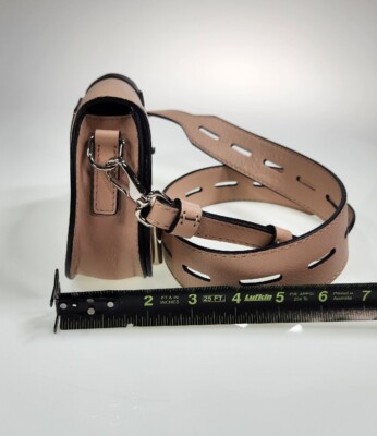 Tod's Double T Rock Strass Mini Leather Saddle Flap Belt Bag