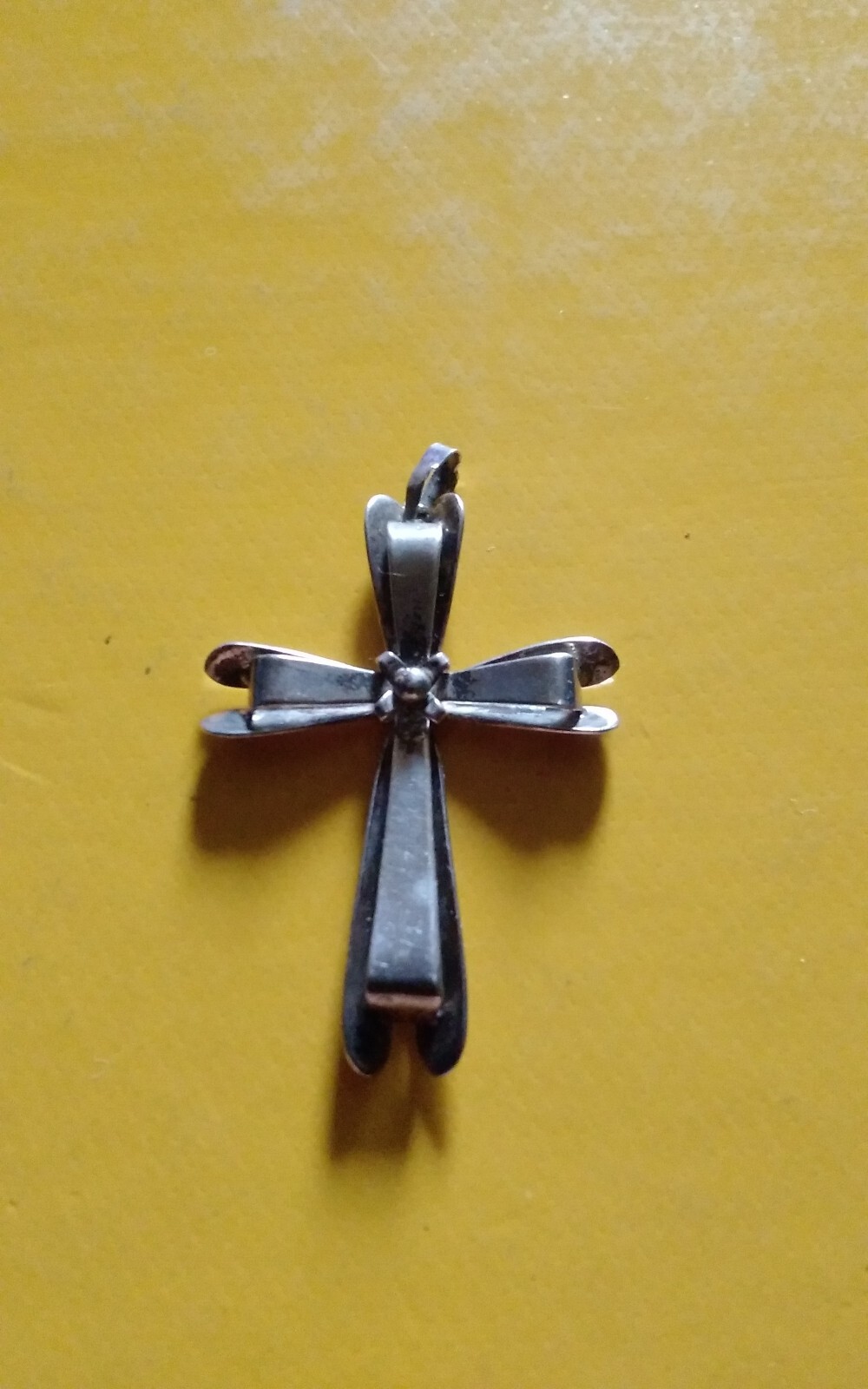 Antikes Jugendstil Kreuz mit Lutherrose, 835er Silber, gepunzt