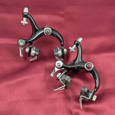 Dia-Compe Aero 400 Brake Calipers F&R Set Side-Pull Set Black New Pads NOS B66