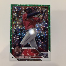 2023 Topps Update #US186 Narisco Crook RC Green Foil /499