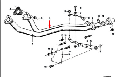 Genuine OEM BMW E21 Sedan Exhaust Pipe 18111175484 for sale online 
