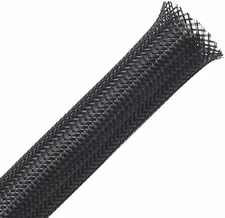 3/8 Inch Black Expandable Wire Cable Sleeving Sheathing Braided Loom 50 Feet