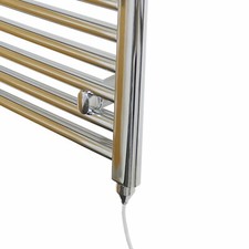 Valdern Chrome Electric Towel Rail Warmer Bathroom Radiator