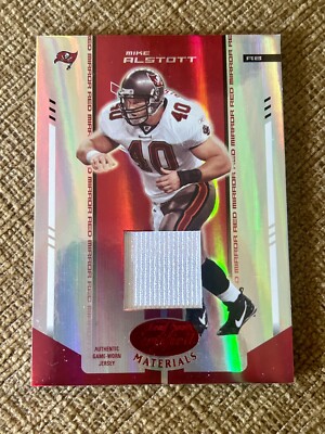 Mike Alstott Buccaneers 2004 Leaf Donruss Certified Red Materials Jersey /150