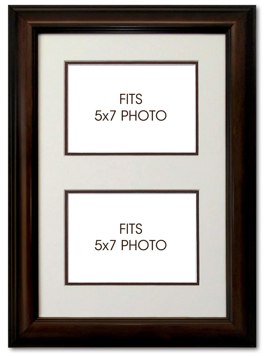 U.S. Citizenship Certificate Frame With Photo Openings - 13x20 Inch Black Mat Display Frame For Naturalization Documents