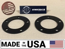 [SR] Garden Tractor 5x4.5 Pulling Rear End 1/4" inch Steel Wheel Spacers (PAIR)