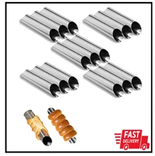 15pcs Cannoli Tubes 5" Stainless Steel Non-stick Cream Horn Danish Pastry Mold
