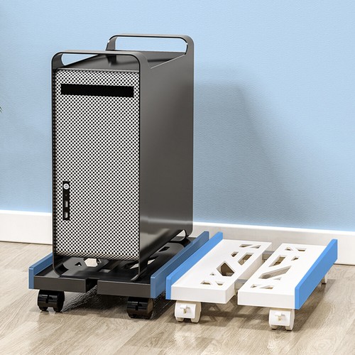 Computer Tower Stand CPU Holder Stand with 4Caster Wheel for Most Desktop Towers - Picture 3 of 18