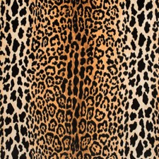 Jamil Natural Leopard/Jaguar Print Velvet P Kaufmann Fabric