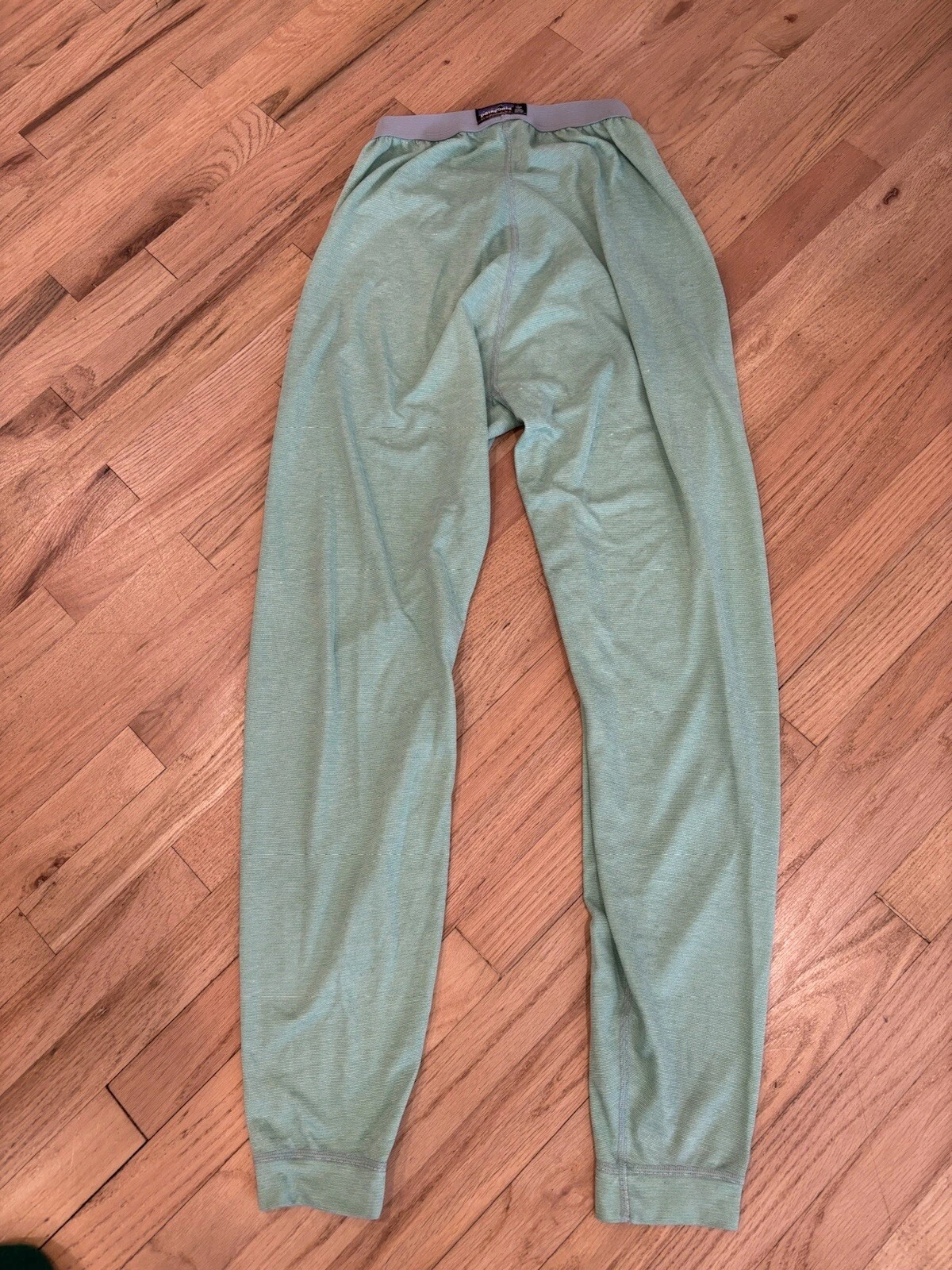 Vintage Patagonia Capilene Womens Green Fleece Base Layer Pant Sz L Made In USA