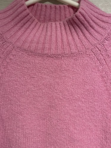 Old Navy Langarm Pullover Pulli Damen Gr. Small rosa klobig warm - Bild 4 von 8